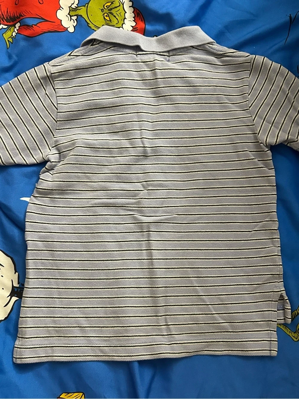 Polo Ralph Lauren Kids Light Blue Striped Short-Sleeve Polo 2T